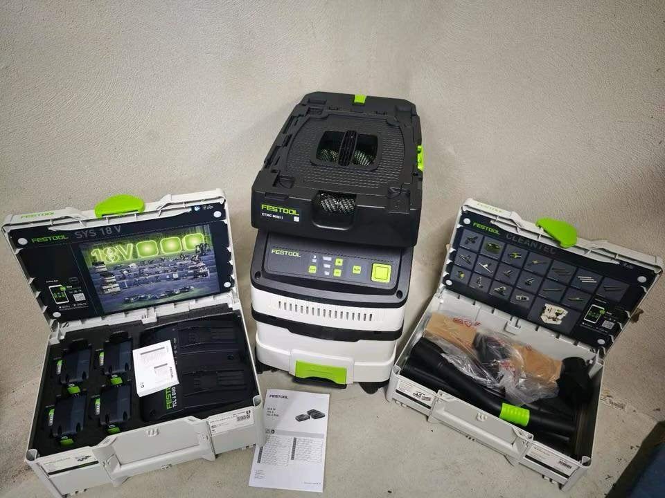 Festool CTMC accu stofzuiger + Festool Sys accu set!., Ophalen, Nieuw, Overige typen