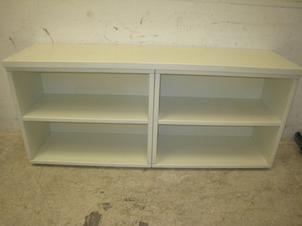 Witte open Auping stijl kast, hoog 72, breed 160, diep 42, Niet ingevuld, Gebruikt, Niet ingevuld, Niet ingevuld