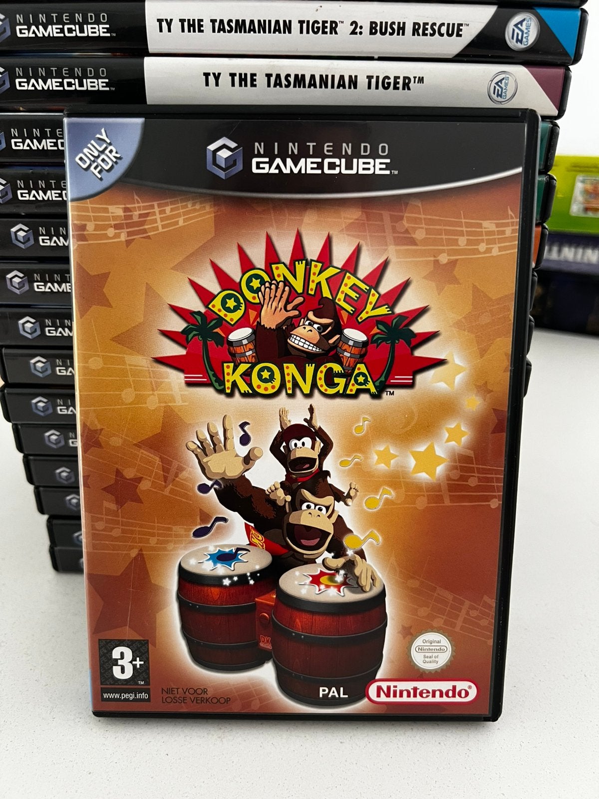Donkey Konga - GameCube, 1 speler, Ophalen of Verzenden, Zo goed als nieuw, Vanaf 3 jaar