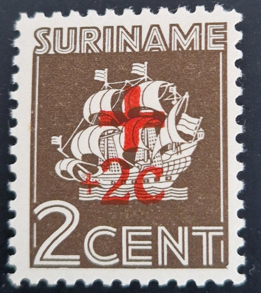 Suriname 1942 - nvph 203 - Scheepje, Verzenden, Postfris