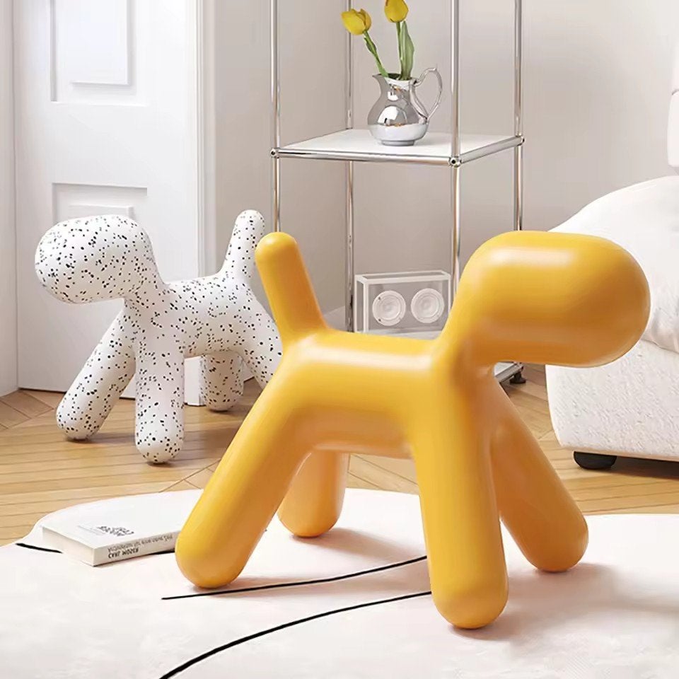 2x Gele Magis Puppy stoel dupe - Kindermeubel, Huis en Inrichting, Stoelen, Ophalen, Kunststof, Gebruikt, Overige kleuren