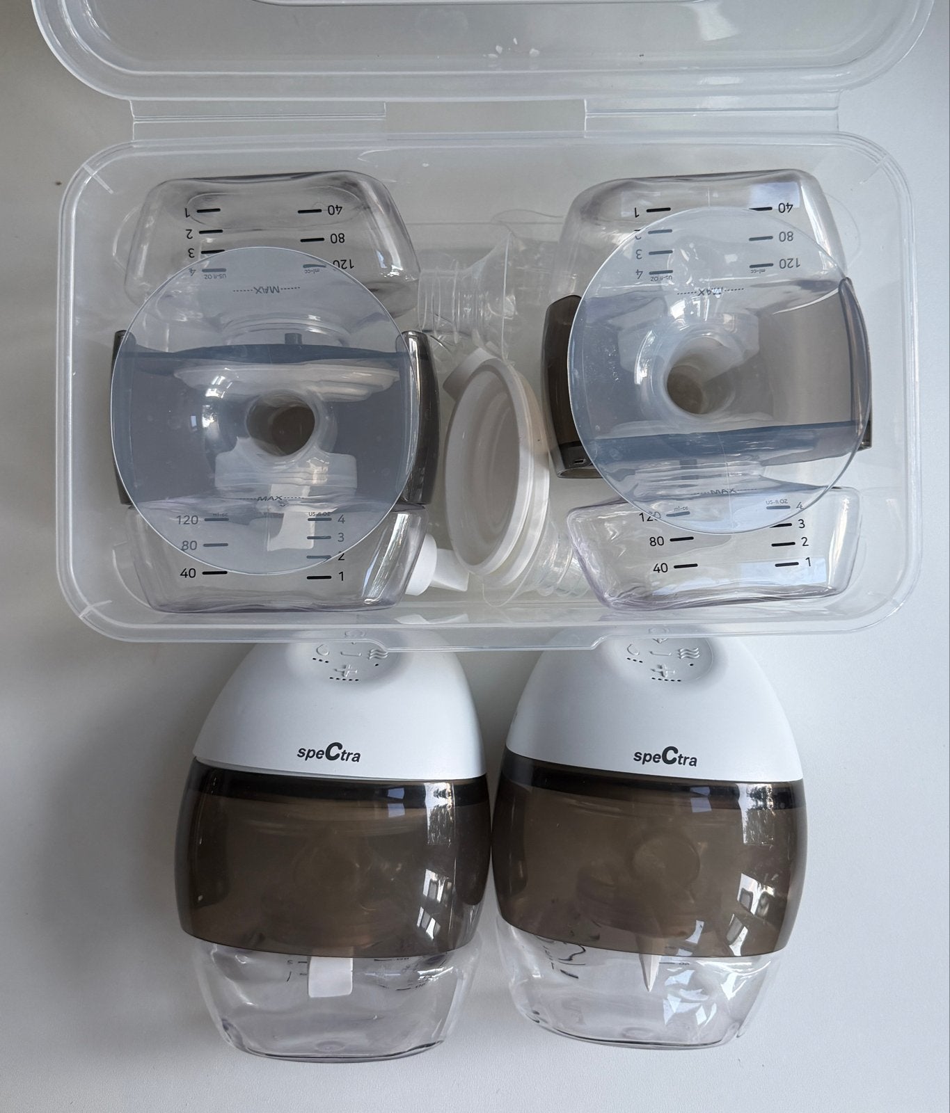 Spectra Premier Wearable Breastpump Handsfree + accessories, Ophalen, Overige merken, Borstkolf, Zo goed als nieuw