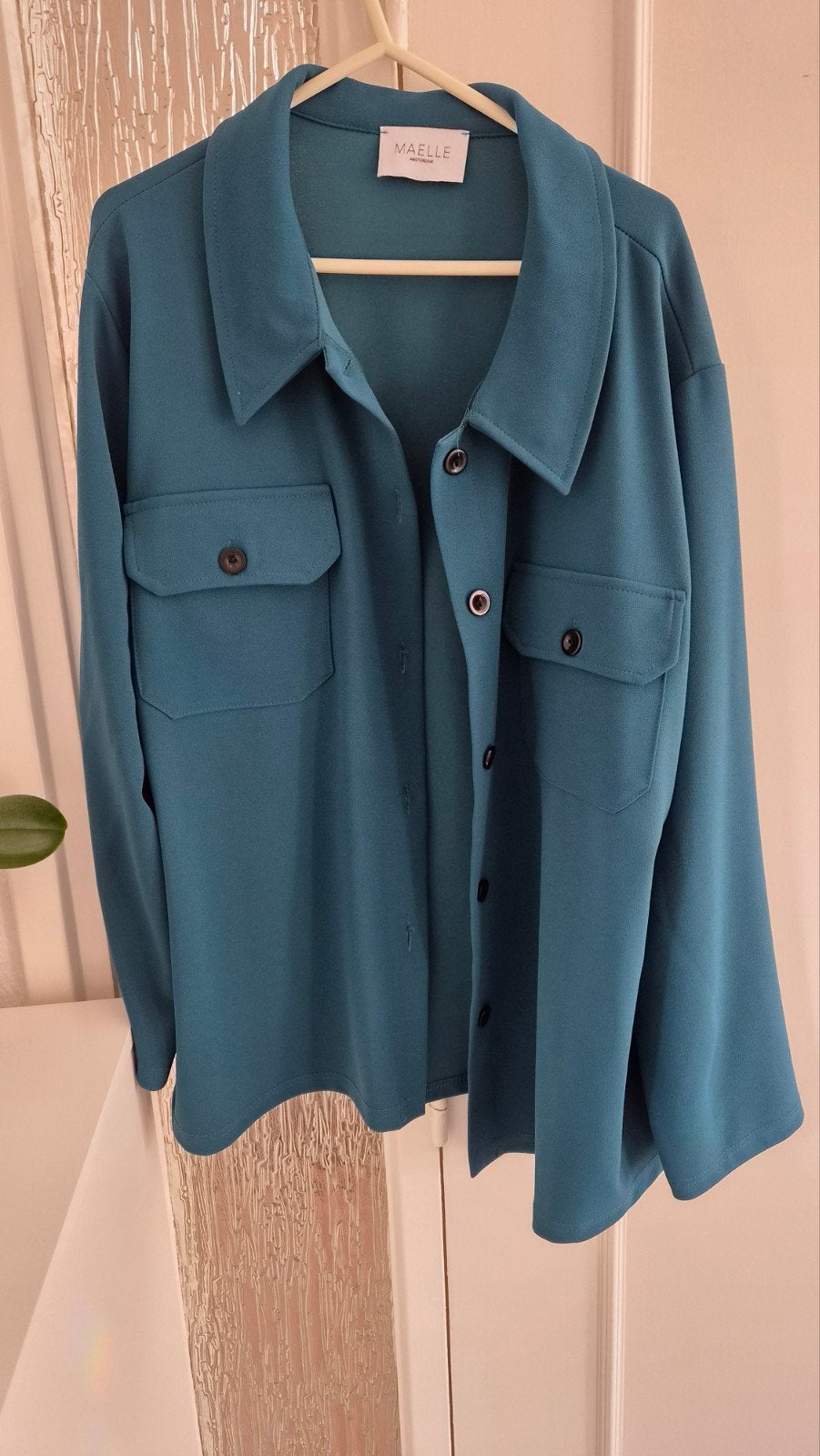 Maelle Petrol Jasje Maat 52, Blauw, Maelle, Maat 46/48 (XL) of groter, Nieuw