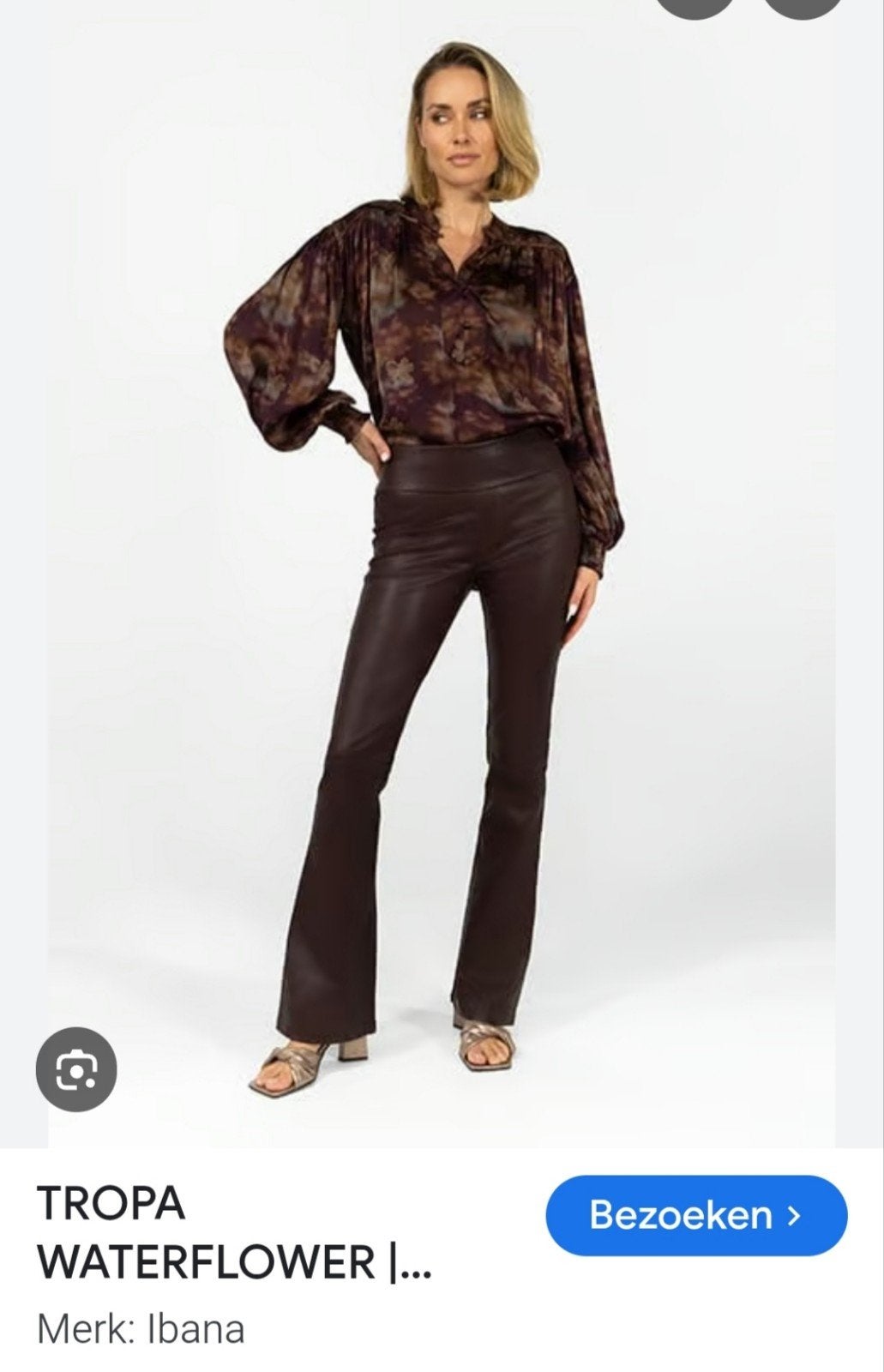 IBANA blouse NIEUW, Maat 38/40 (M), Bruin, Verzenden, Nieuw