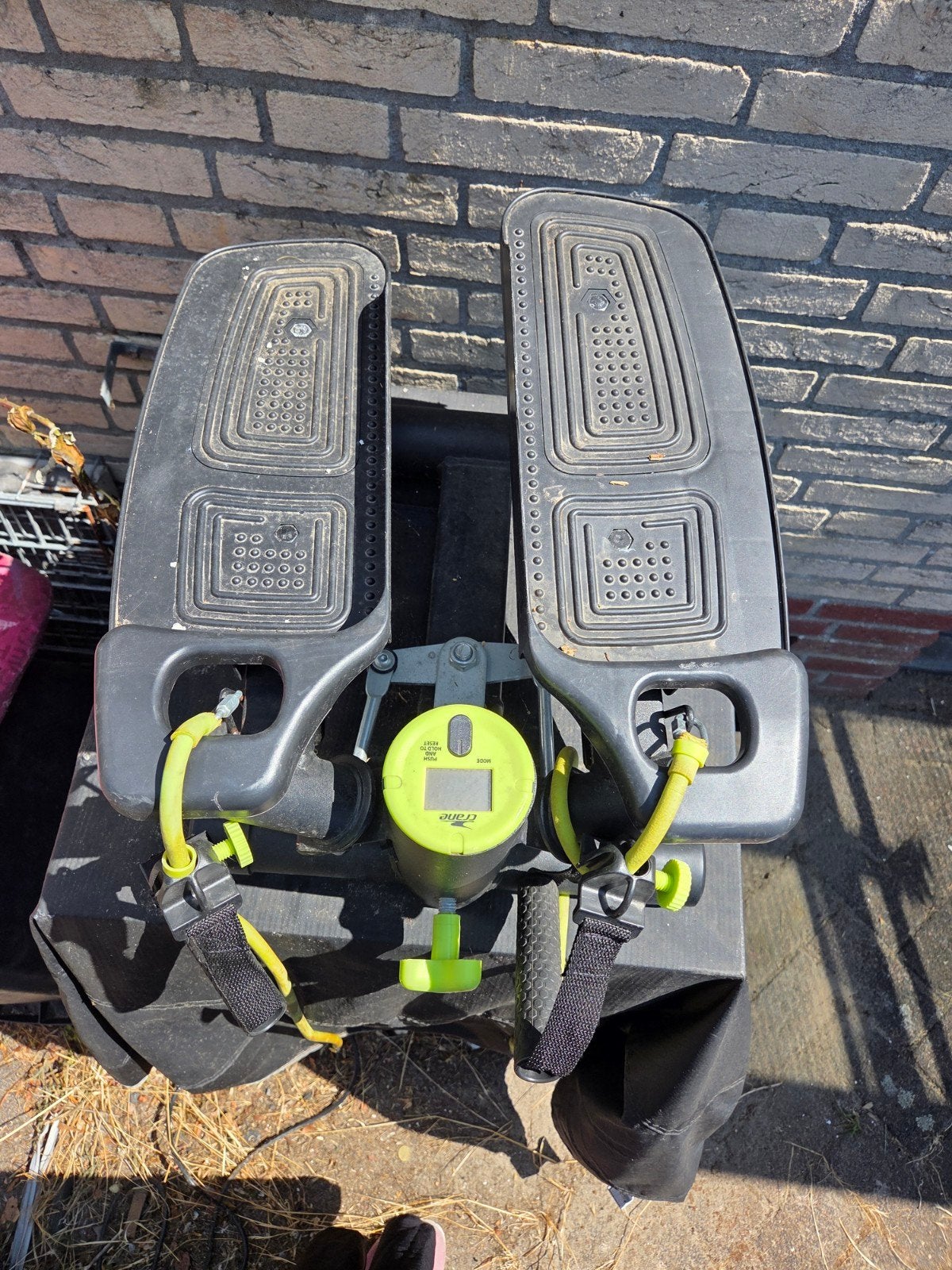 Crane Swing Stepper met weerstandsbanden - Compact fitness, Sport en Fitness, Ophalen, Kunststof, Gebruikt, Stepapparaat