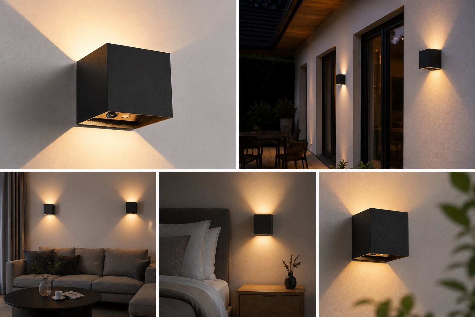 Draadloze LED wandlamp USB-C oplaadbaar Zwart Magnetisch, Zwart, Geschikt voor buiten, Nieuw, Overige fittingen