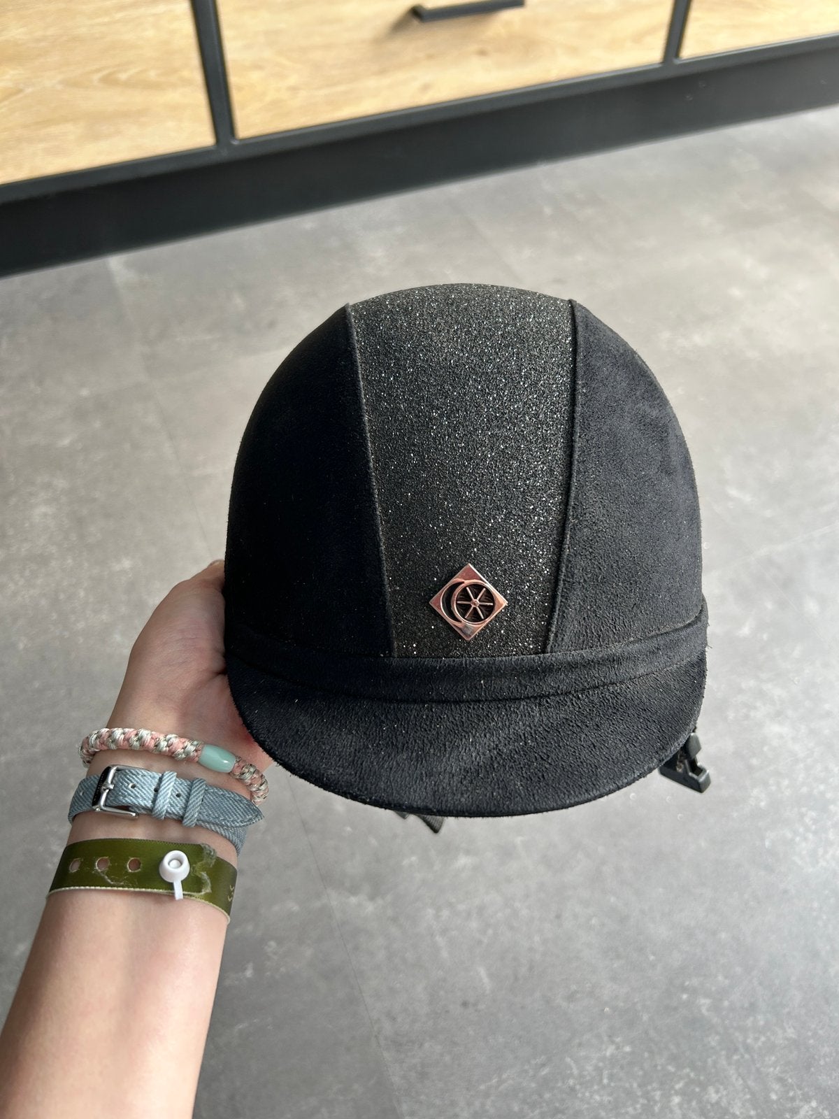 Charles Owen cap, Dieren en Toebehoren, Dressuur, Overige merken, Ophalen of Verzenden, Zo goed als nieuw