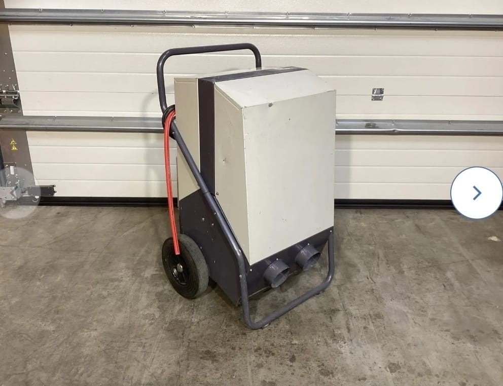 Dantherm bouwdroger/luchtontvochtiger, 100 liter of meer, Ophalen, Transportkar