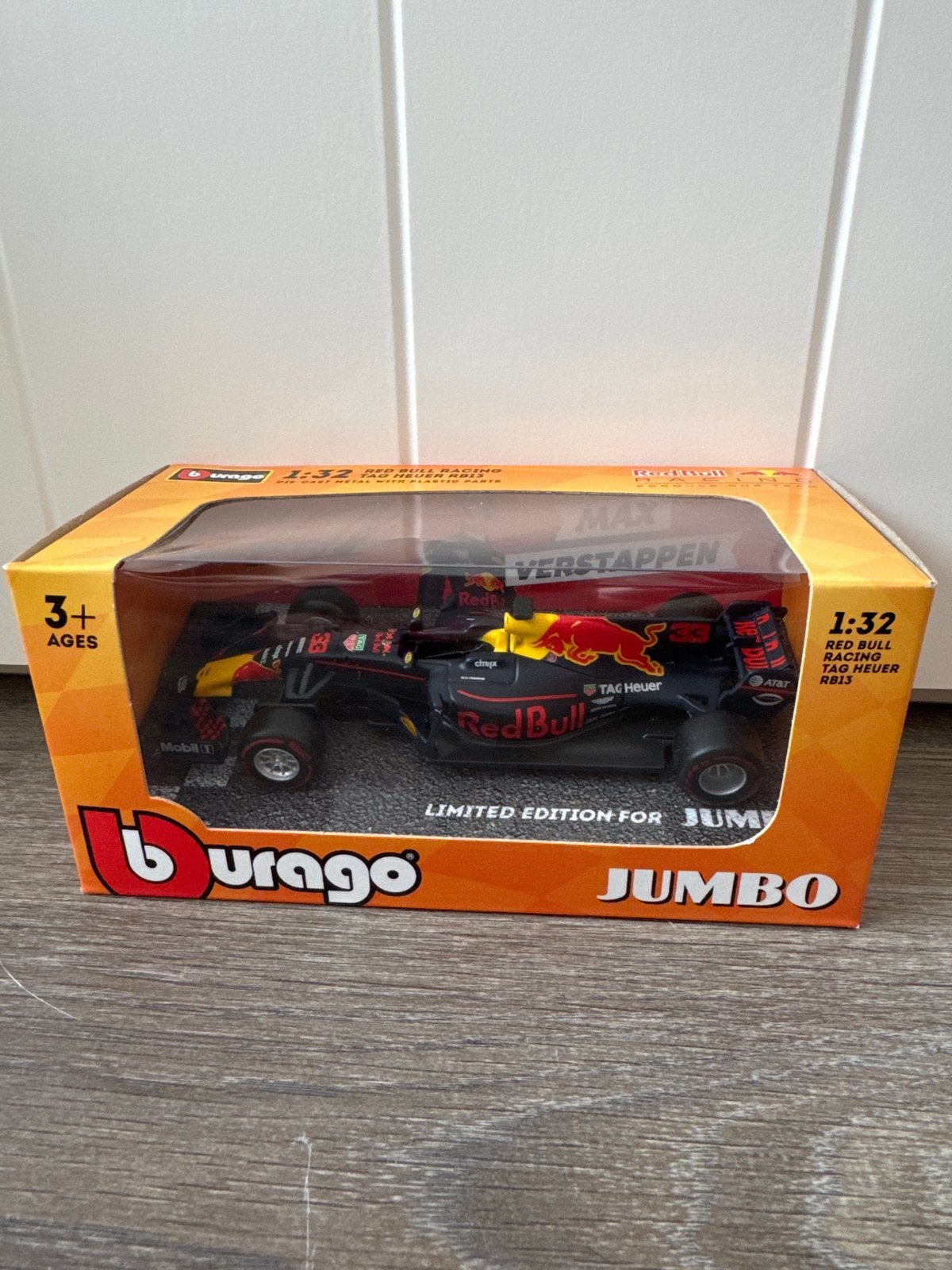 Burago Red Bull Racing RB13 Max Verstappen 1:32 Jumbo, Overige merken, Auto, 1:32 tot 1:50, Nieuw