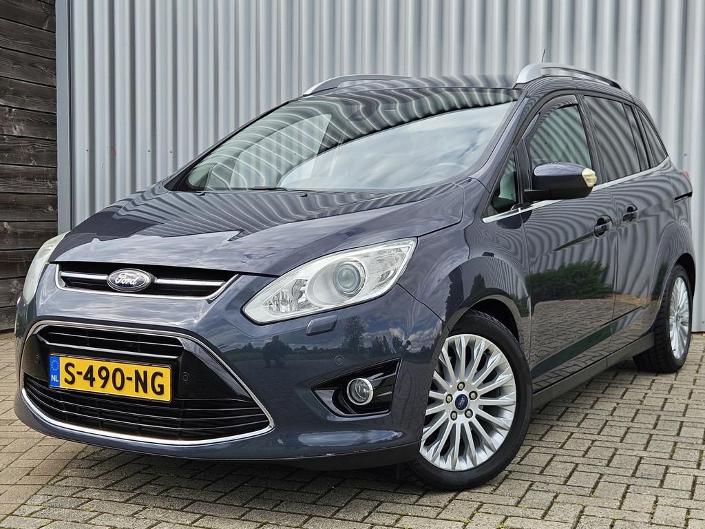 Ford Grand C-Max 1.6 Titanium /Stoelverwarming/Sony/Xenon!, Voorwielaandrijving, Stof, Gebruikt, Zwart