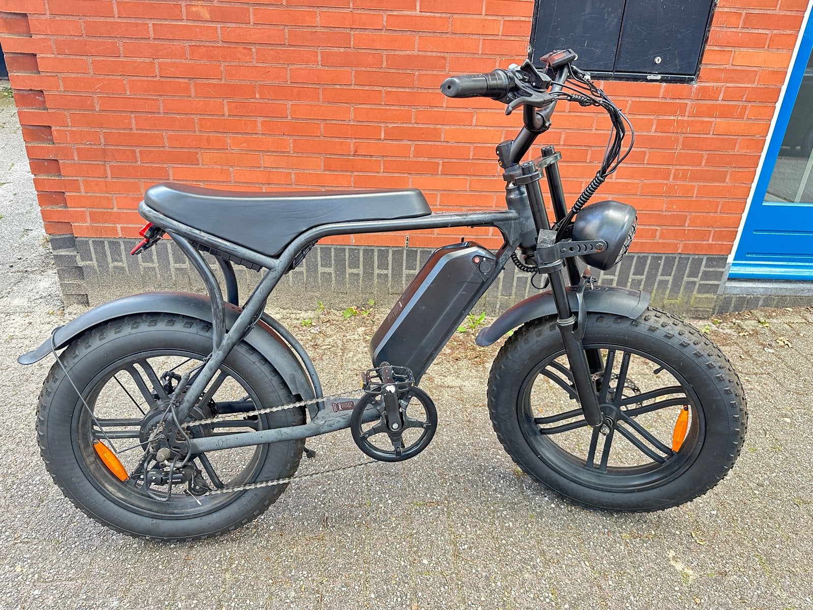 Fatbike met 250W motor, 48V 15AH accu en 7 versnellingen, Fietsen en Brommers, Gebruikt, 47 tot 51 cm, 50 km per accu of meer