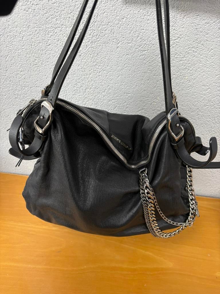 Jimmy choo tas, Ophalen of Verzenden, Zo goed als nieuw, Zwart, Handtas