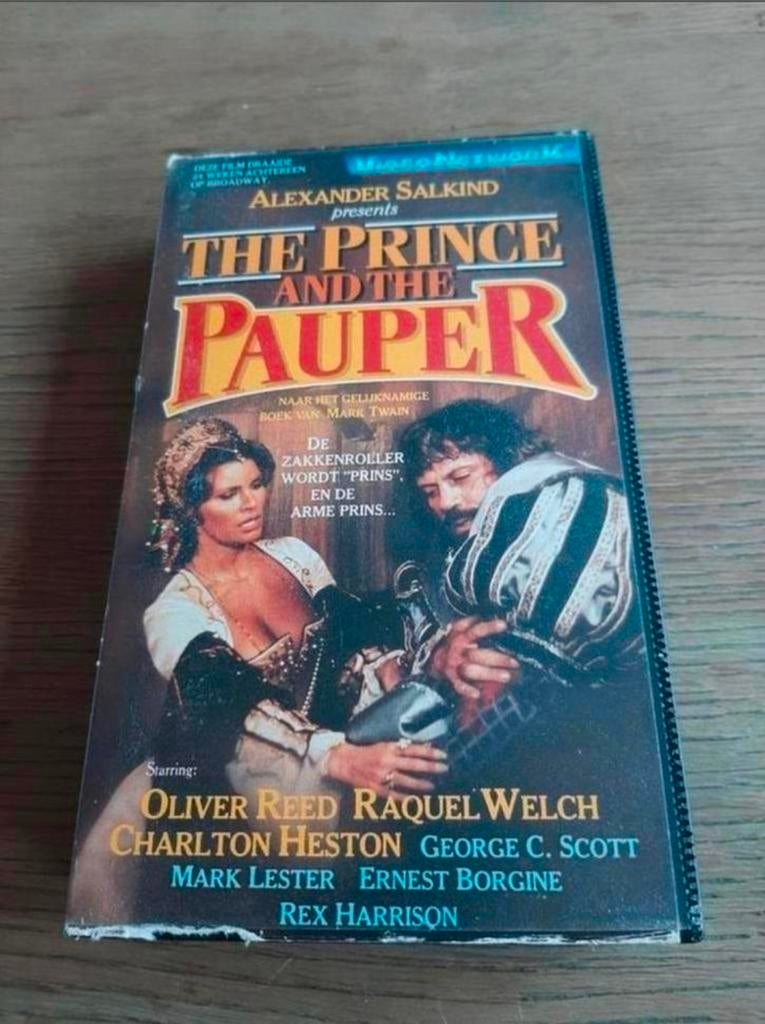 The Prince and the Pauper videoband., Vanaf 12 jaar, Ophalen of Verzenden, Gebruikt, Actie en Avontuur