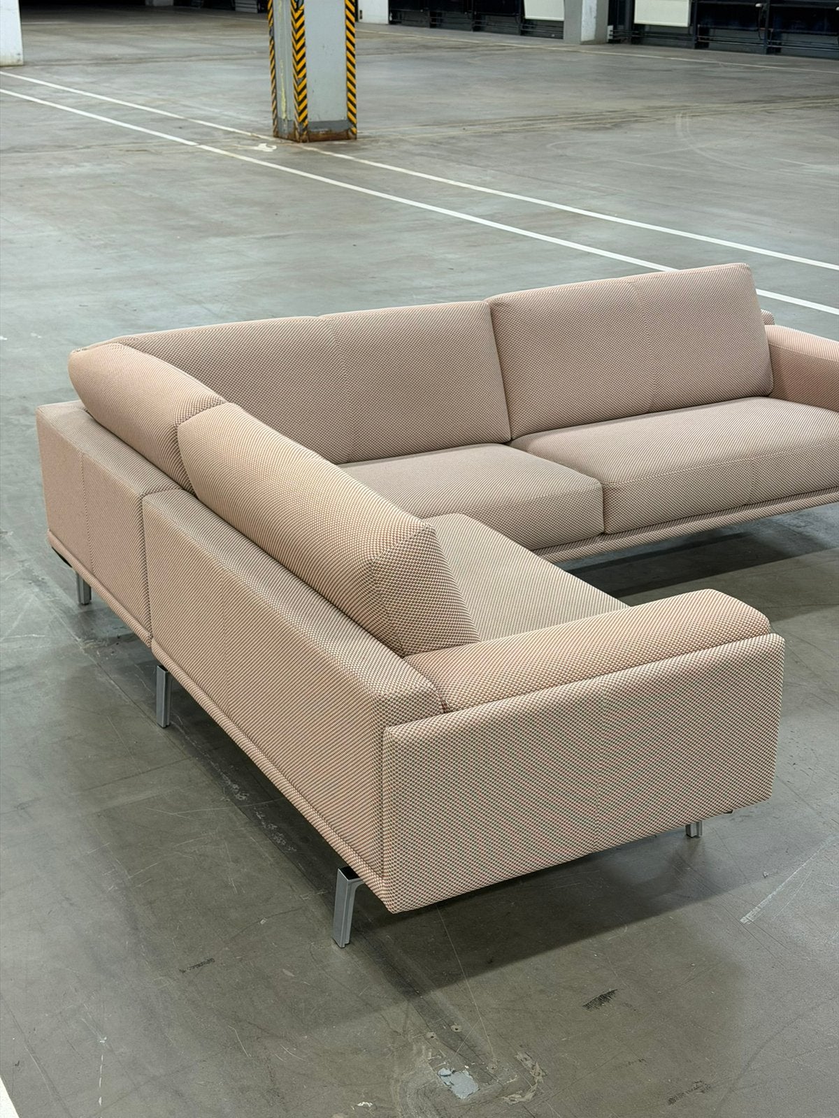 Leolux Bellice Hoekbank | Gemêleerd | NIEUWSTAAT + Garantie, 250 tot 300 cm, Overige materialen, Hoekbank, Ophalen of Verzenden