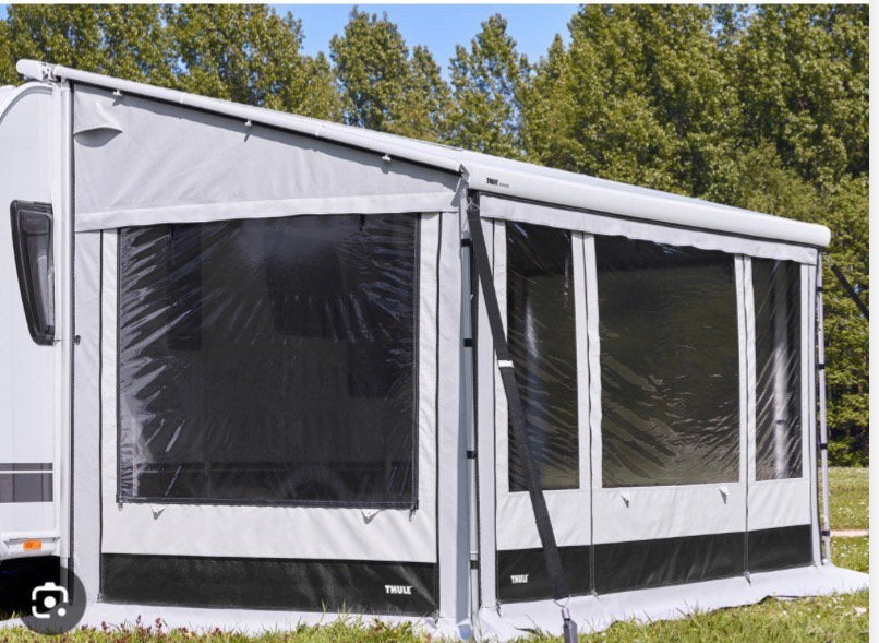 Thule Omnistor luifel zijwanden en voorwand 2,5mx4m, Caravans en Kamperen, Voortenten en Luifels, Ophalen, Zo goed als nieuw, PVC