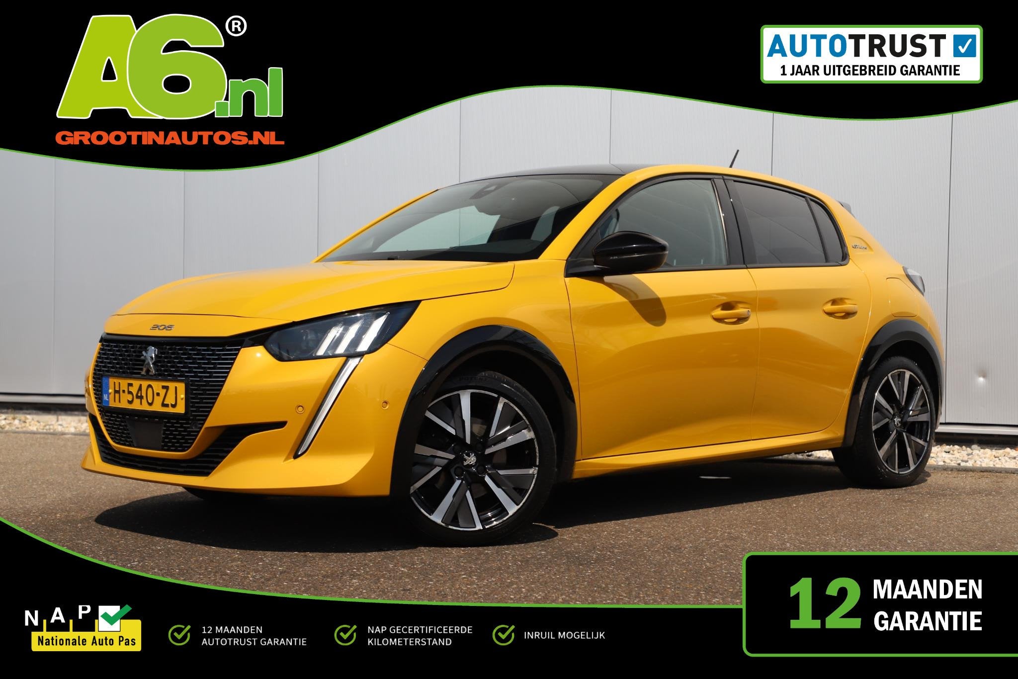 Peugeot 208 1.2 PureTech GT-Line 102PK Virtual Half Leder LM, Auto's, Voorwielaandrijving, Gebruikt, Euro 6, Met garantie (alle)