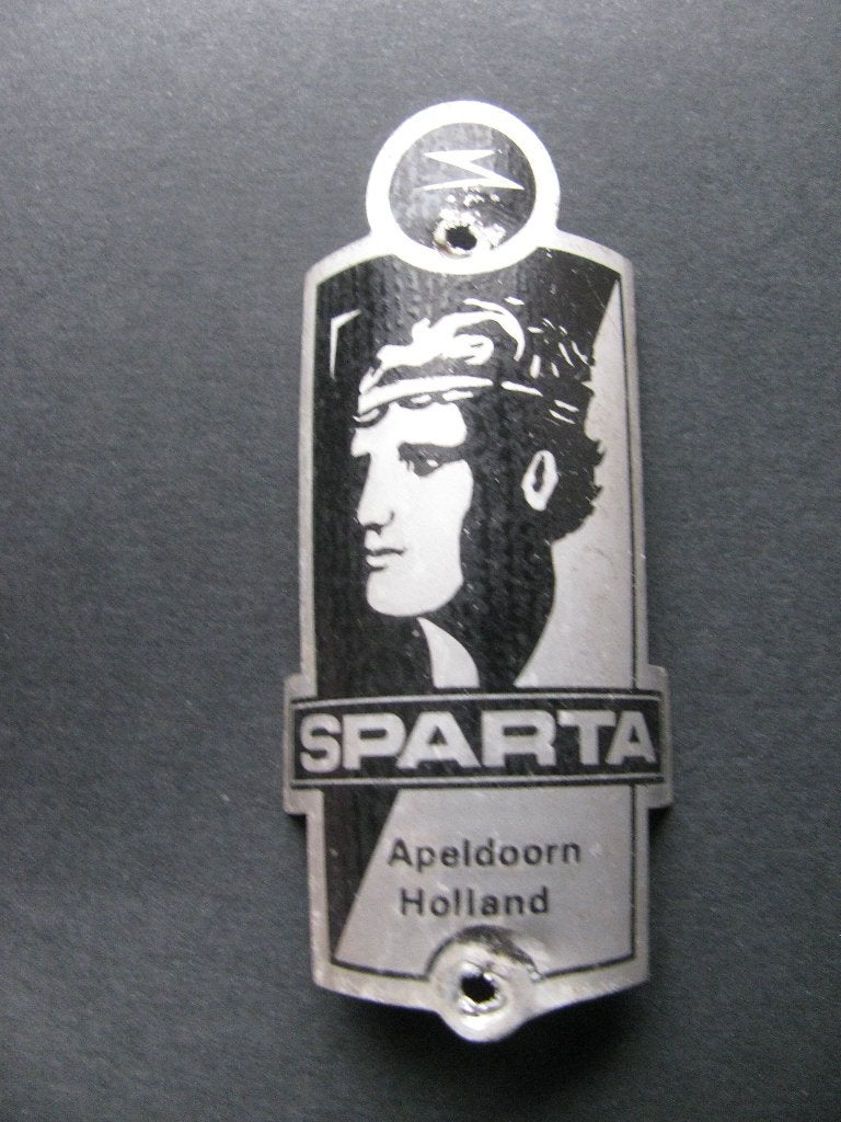Vintage Balhoofd Fiets Embleem - Sparta / Apeldoorn, Verzenden, Gebruikt, Overige typen