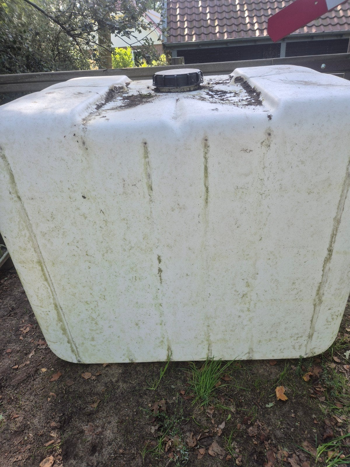 Schone IBC container vat krat regenton regen opvangbak brand, Ophalen, Kunststof, Met kraantje, 150 liter of meer