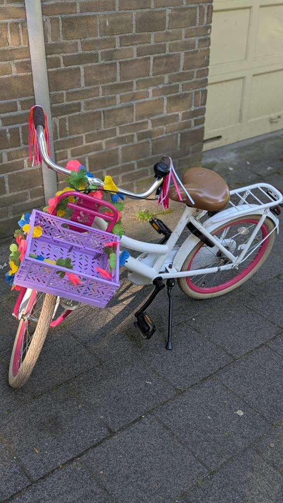 Spirit kinderfiets 20 inch - Wit/Roze, Ophalen of Verzenden, Gebruikt, 20 inch of meer, Spirit