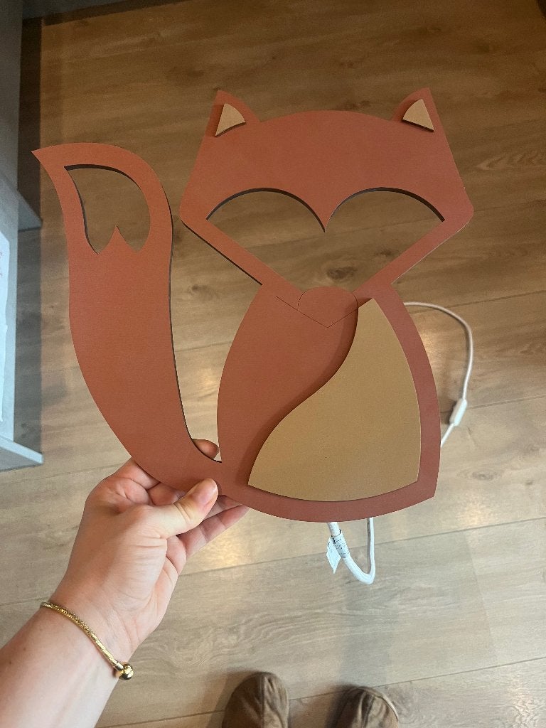 Wandlamp vos, Ophalen, Zo goed als nieuw, Overige typen