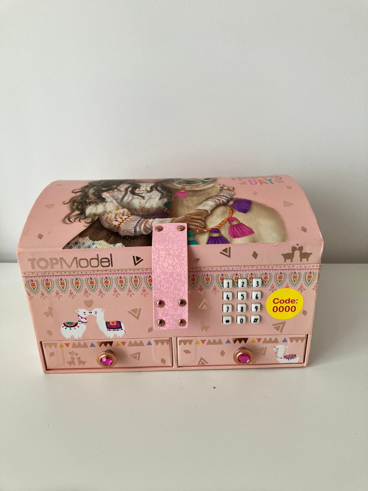 TOPModel grote sieradendoos, Sieraden, Tassen en Uiterlijk, Beautycases, Met slot, Nieuw, Ophalen of Verzenden, Roze
