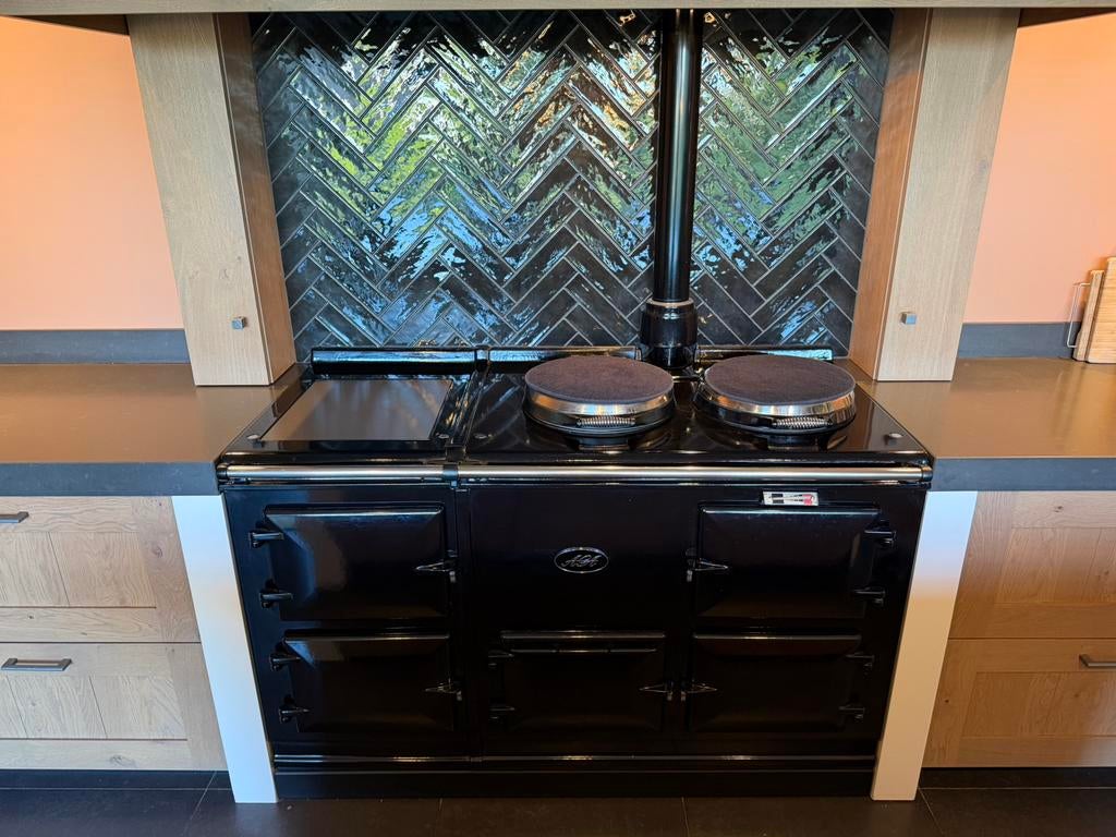 AGA kooktoestel (gasfornuis), Gebruikt, Warmhoudplaat, 60 cm of meer, Ophalen of Verzenden