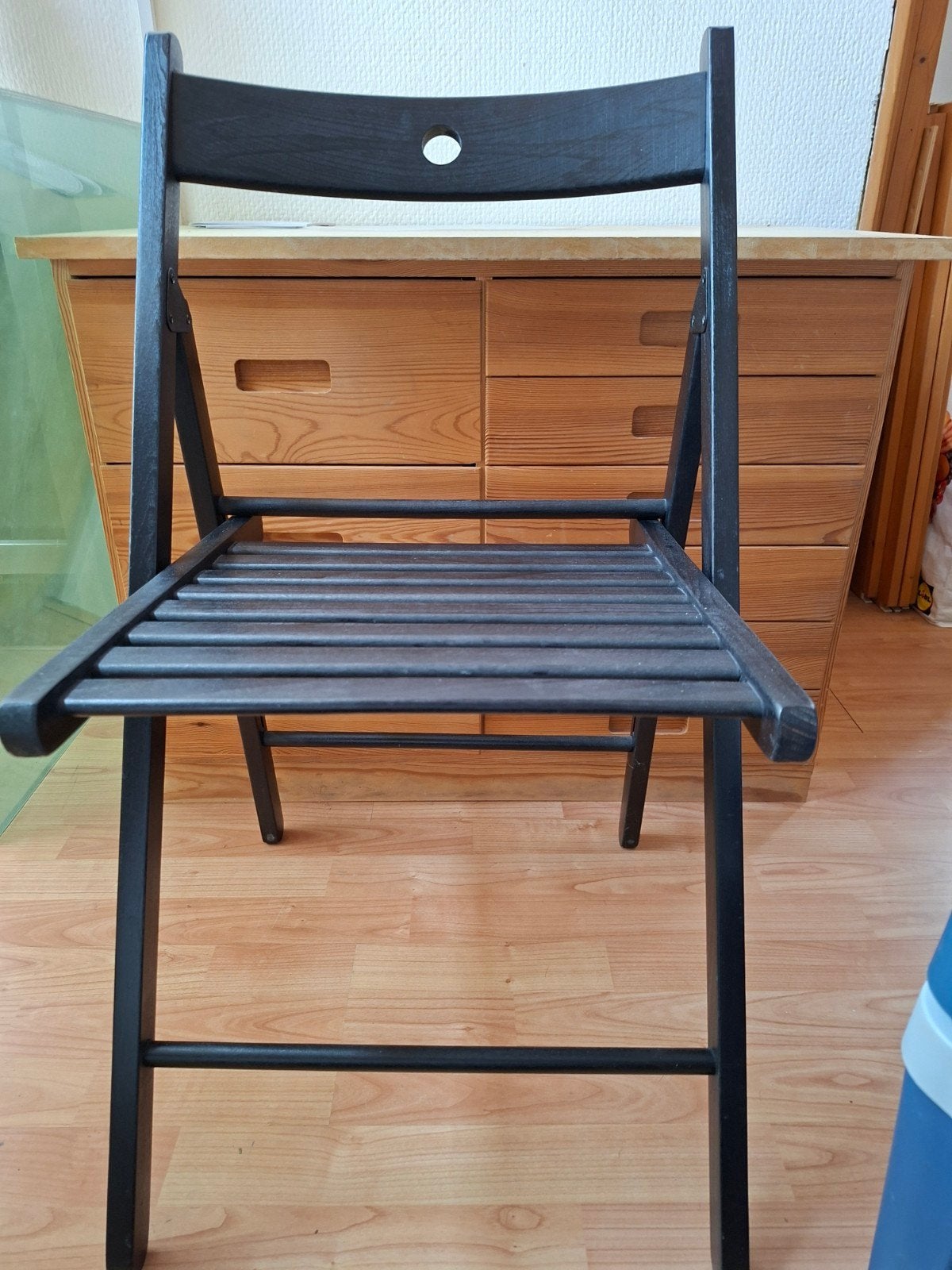 2 handige IKEA Terje klapstoelen - Zwart, Huis en Inrichting, Ophalen