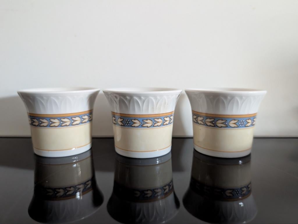 Villeroy en Boch Millenia eierdop 3x, Huis en Inrichting, Keuken | Servies, Ophalen of Verzenden, Zo goed als nieuw, Overige stijlen