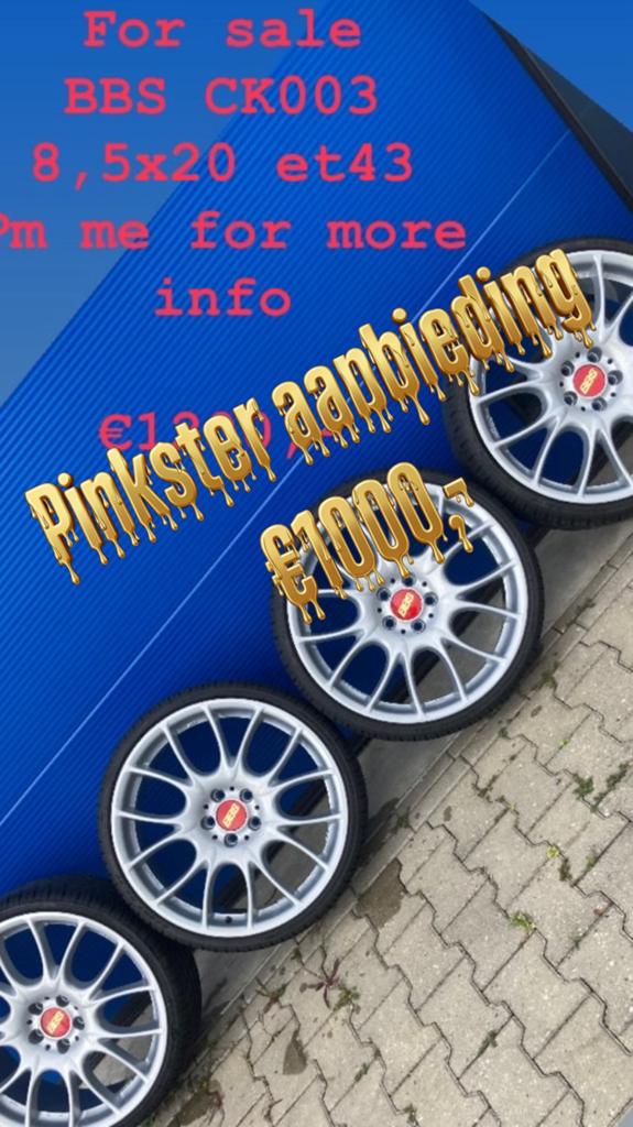 20” BBS CK 003 8,5j et43 5x112 225/30/20, Auto-onderdelen, Ophalen, Gebruikt, Banden en Velgen, Personenwagen