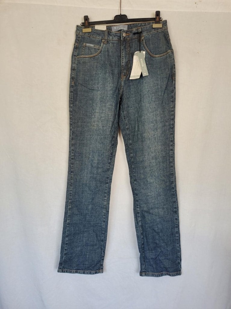 NIEUWE damesspijkerbroek W33 L 34 merk Basic Woman By Brams, Blauw, ., Nieuw, Ophalen of Verzenden