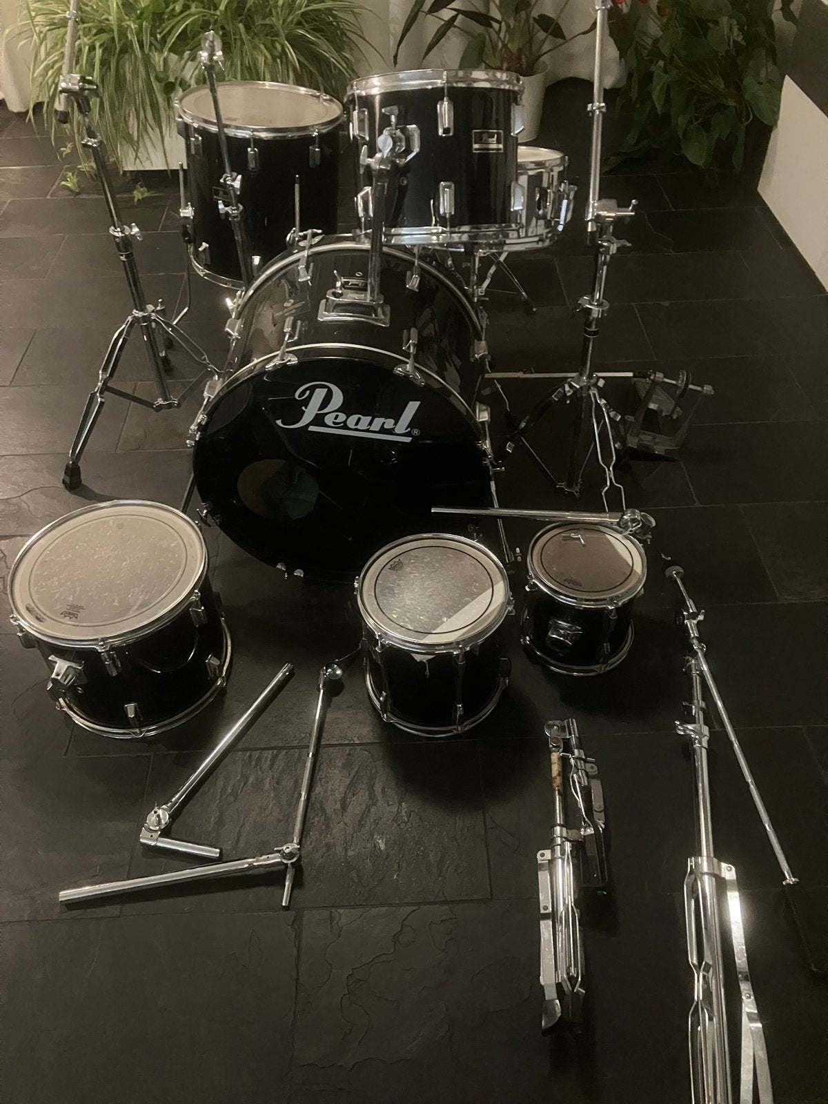 Pearl Forum Series drumstel. 5 toms dubbel bas, Muziek en Instrumenten, Ophalen, Gebruikt, Pearl