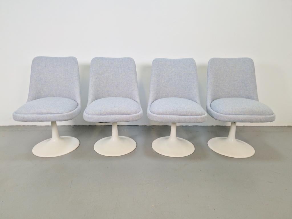 Set vintage Tulip stoelen eettafel Eero Saarinen stijl ´70, Huis en Inrichting, Ophalen, N, Space age vintage, 4 tot 6 stoelen