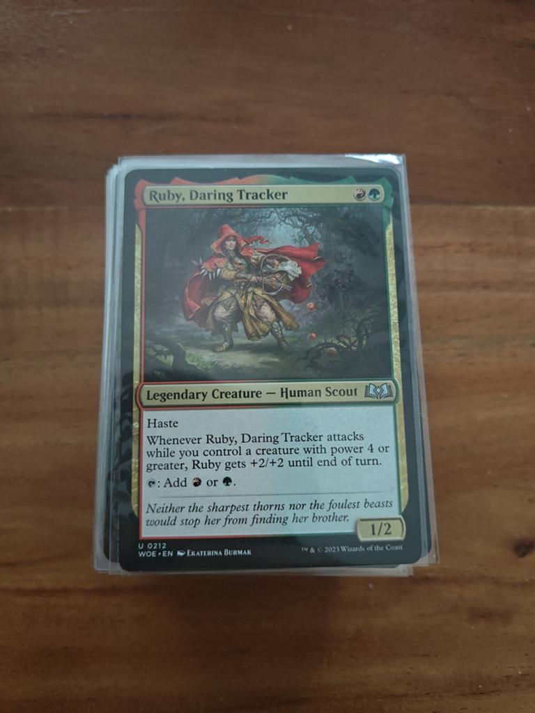 Ruby daring tracker commander deck, Hobby en Vrije tijd, Verzamelkaartspellen | Magic the Gathering, Zo goed als nieuw, Speeldeck