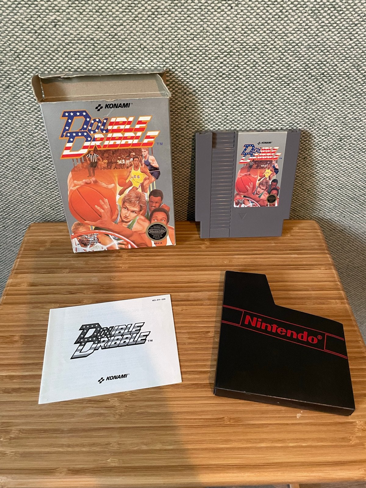 Double Dribble NES - Compleet met doos en handleiding, Gebruikt, 2 spelers, Eén computer, Ophalen of Verzenden
