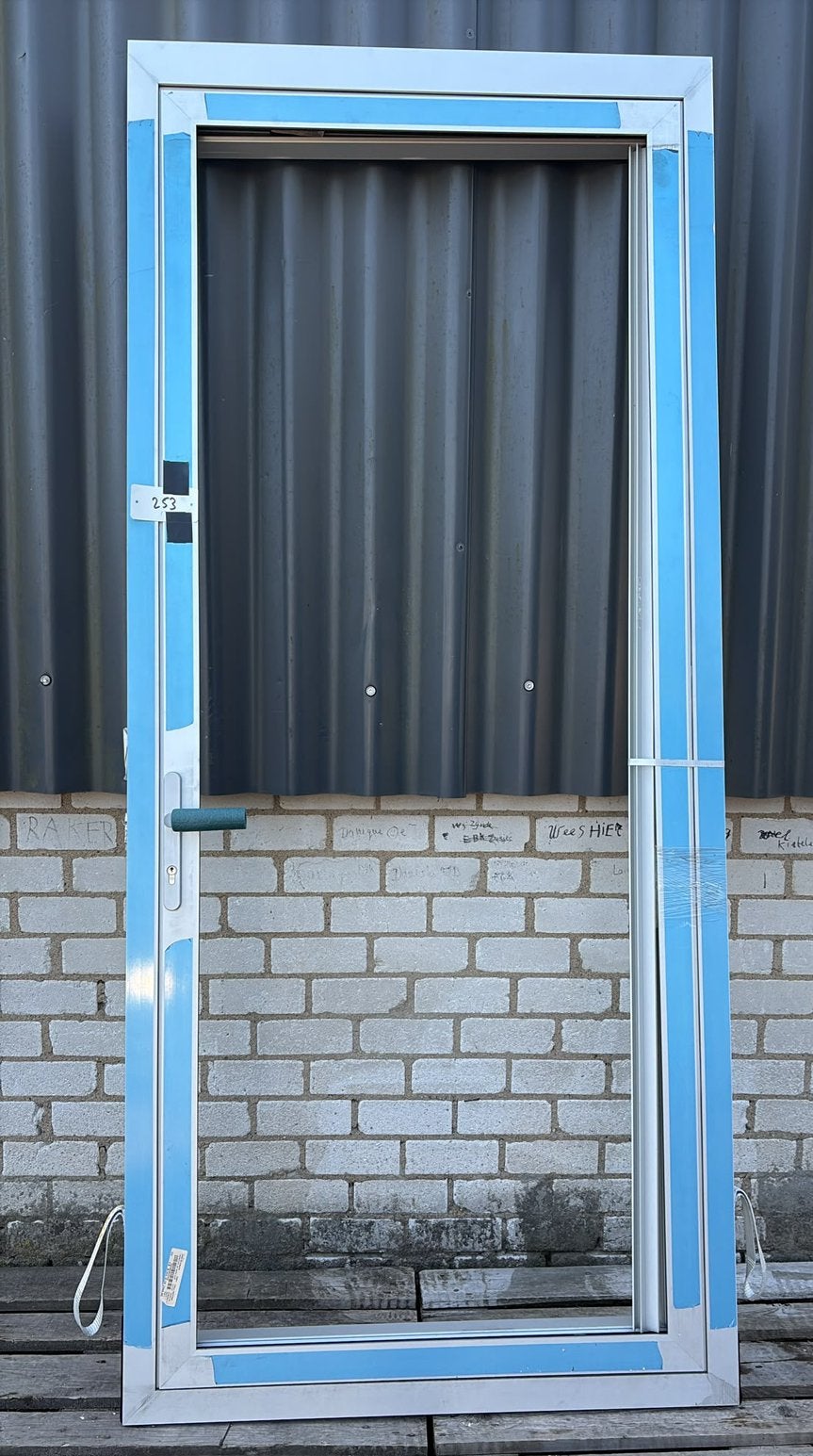 (253) Nieuwe aluminium deur/ achterdeur incl kozijn, Deurkozijn, 225 cm of meer, Ophalen, 75 tot 150 cm