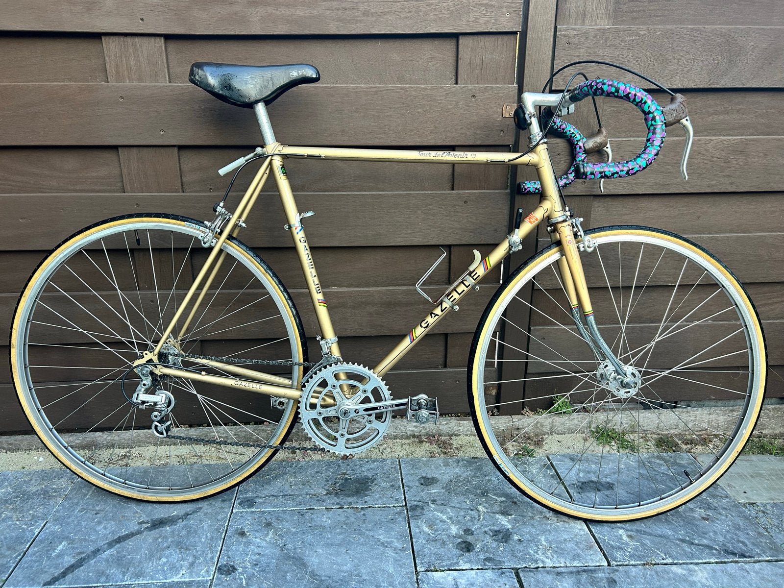 Vintage Gazelle Tour de l'Avenir (1979) – Goud, Fietsen en Brommers, Ophalen, 28 inch, Gebruikt, Gazelle