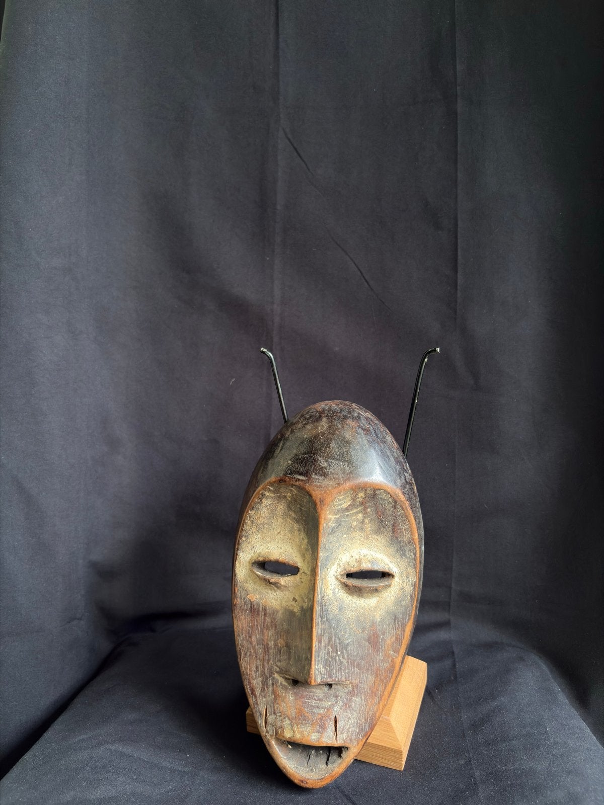 Antiek Afrikaans Masker - Congo, Lega, Hout, Bruin, Afrika, Masker