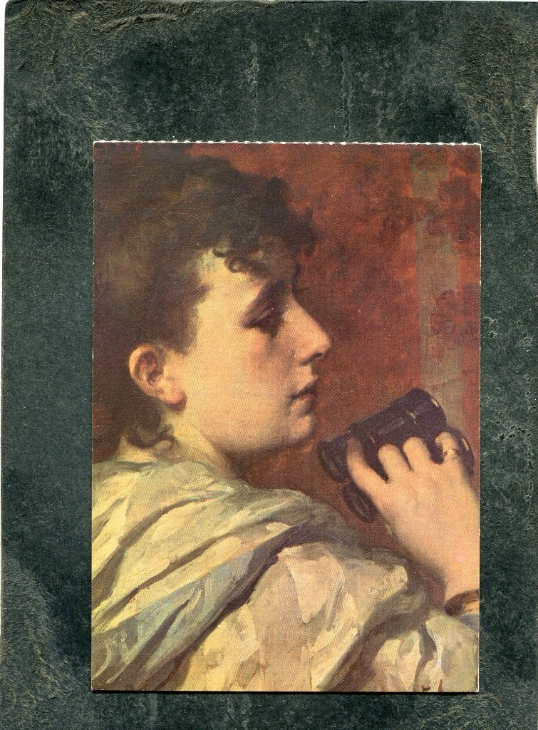 Ansicht Alfred Stevens - Portret, Verzamelen, Ansichtkaarten | Themakaarten, Verzenden, 1980 tot heden, Ongelopen