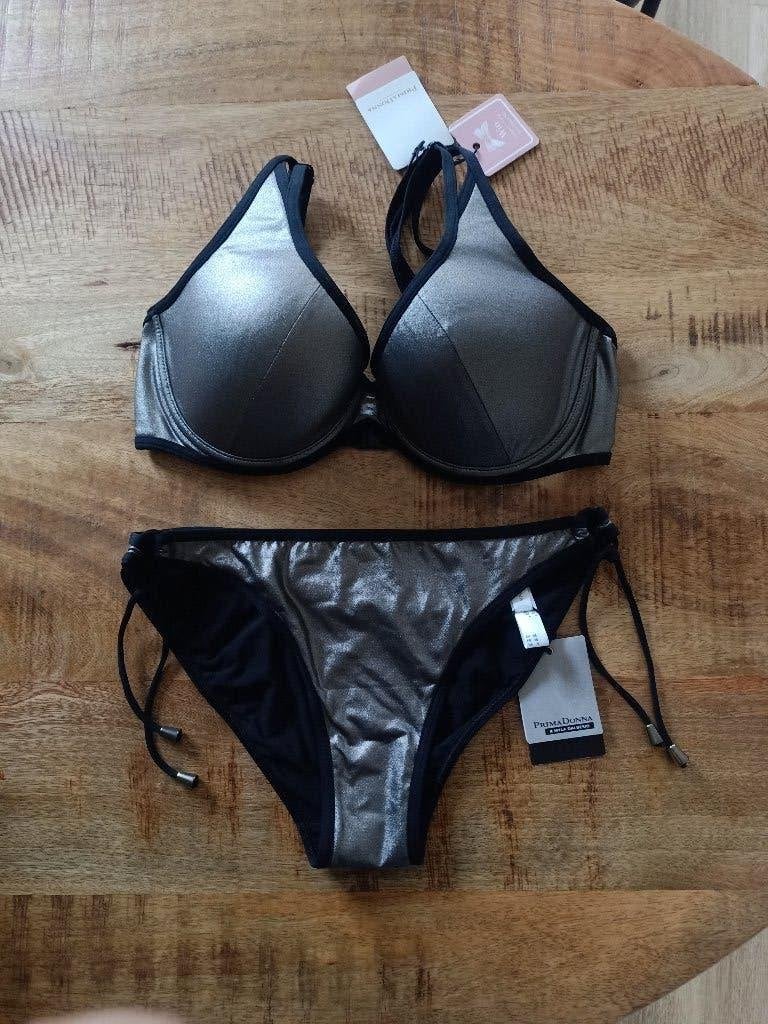 Prima donna bikini 75 E broekje 38 Nieuw zilver zwart 75E, Kleding | Dames, Nieuw, Ophalen of Verzenden, Bikini, Prima Donna