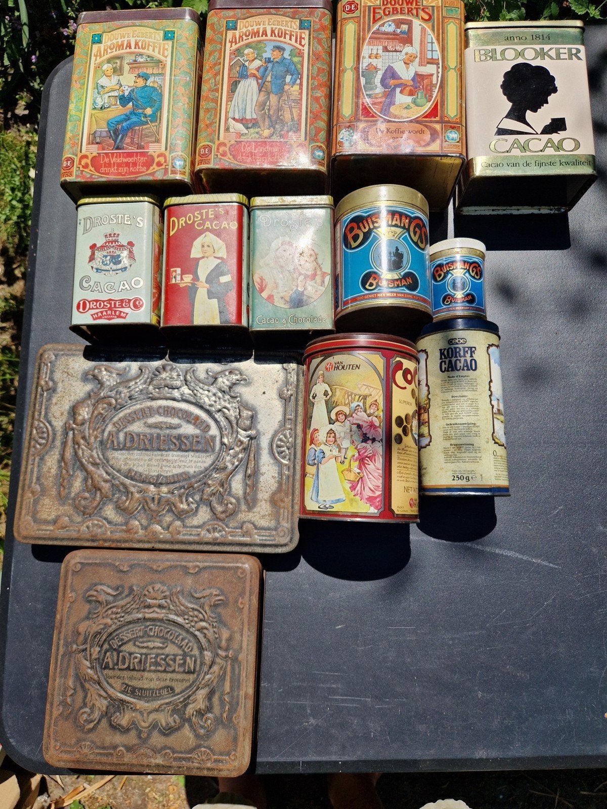 Vintage Cacao- en Koffieblikken Collectie, Verzamelen, Blikken, Ophalen of Verzenden