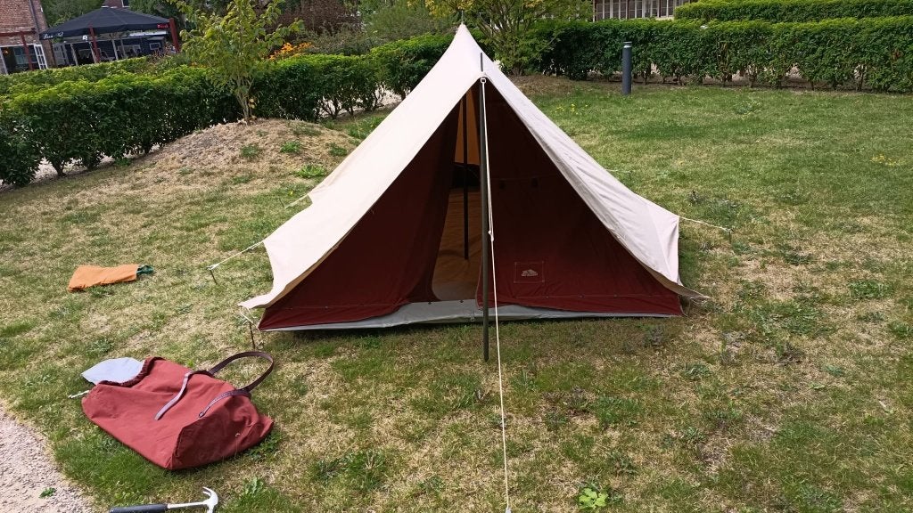 De Waard Brilstern tent, Caravans en Kamperen, Ophalen, Zo goed als nieuw, Tot en met 2