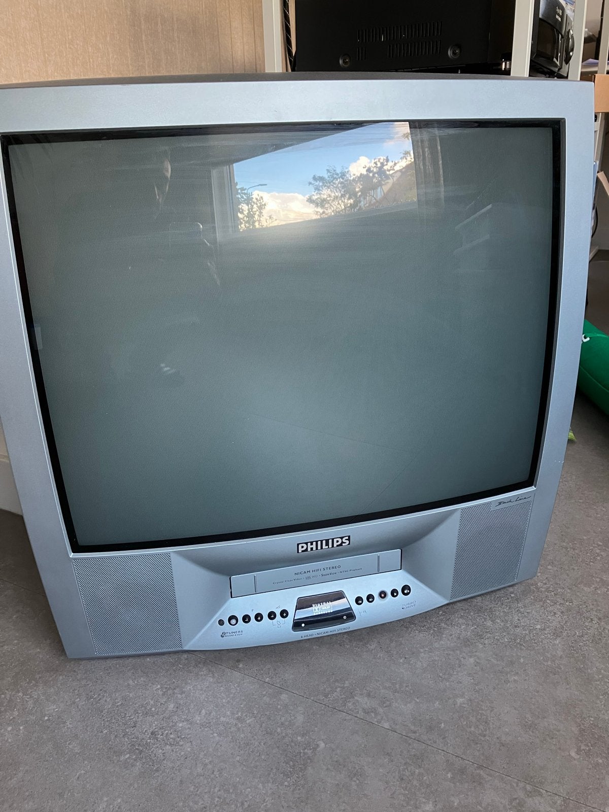Philips 25PV808 CRT TV VHS Black Line 50/60Hz RGB, Audio, Tv en Foto, Ophalen, Gebruikt, Philips