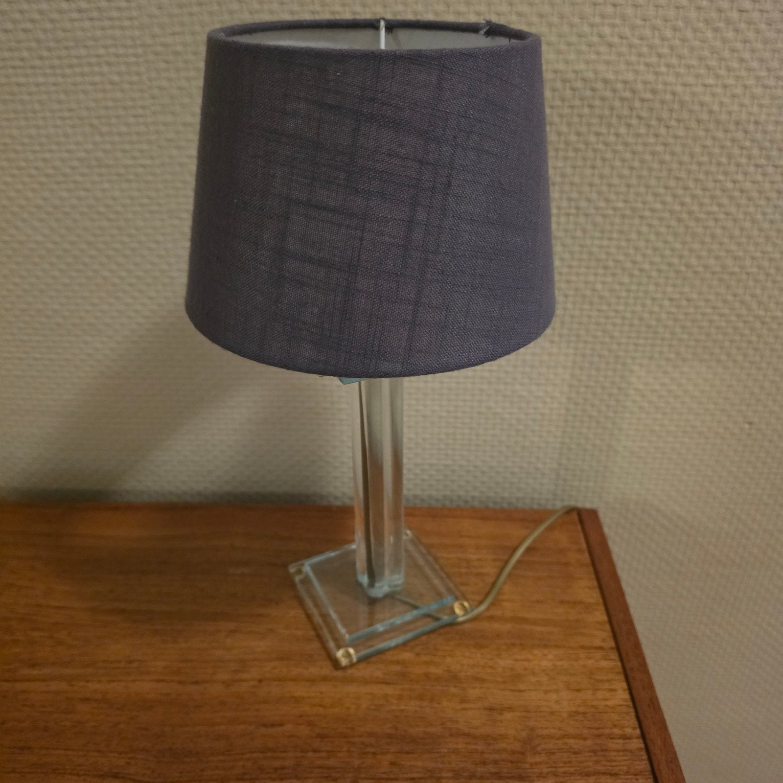 ZVI Design Tafellamp Glas Kristal Hollywood Regency, Ophalen of Verzenden, Glas