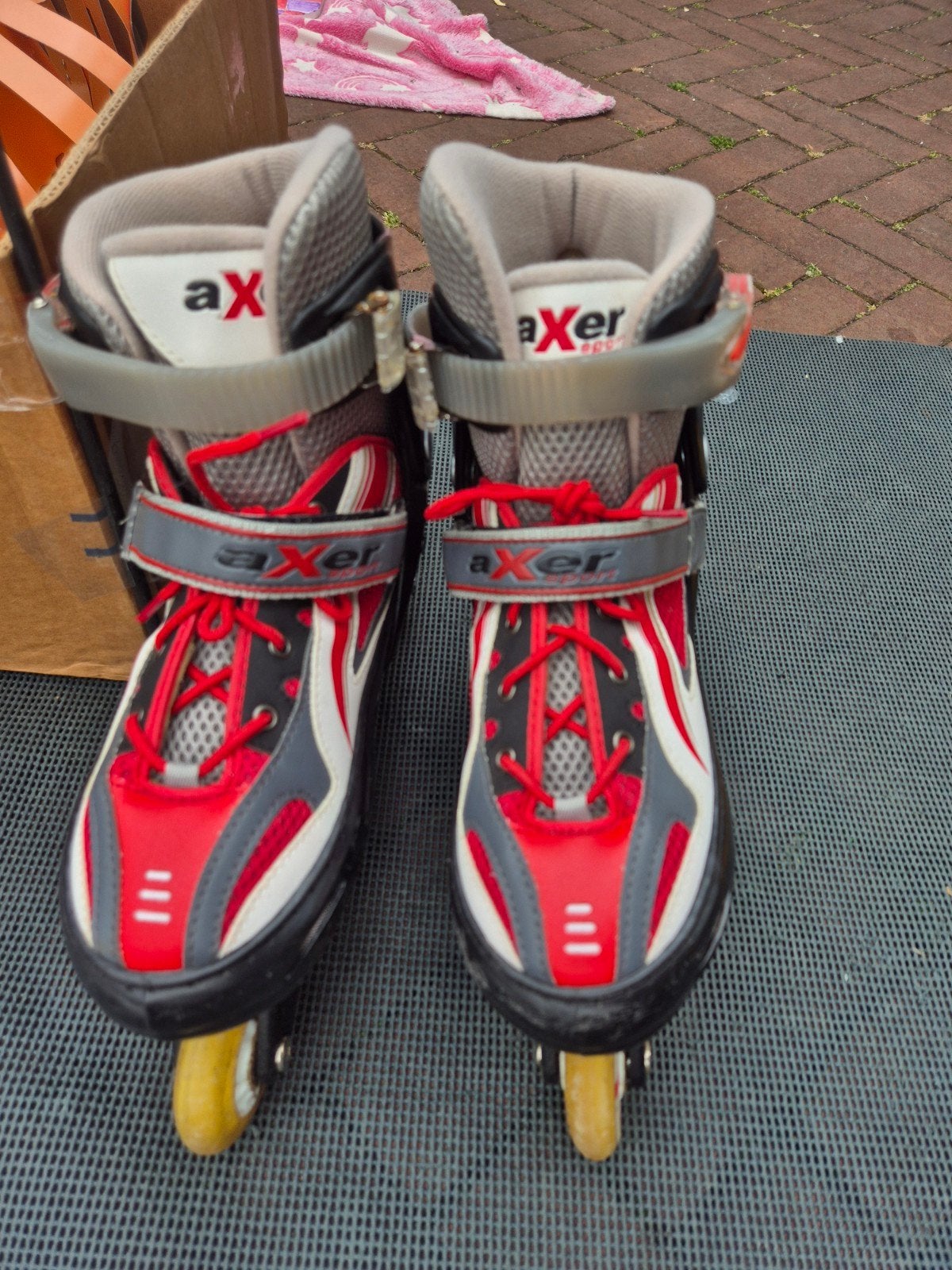 skates axer adjustment, Sport en Fitness, Skeelers, Ophalen of Verzenden, Verstelbaar, Gebruikt, Inline skates 4 wielen