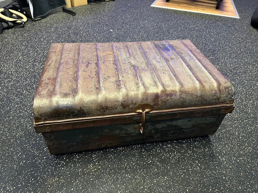 Oude vintage kist, Ophalen, Zo goed als nieuw, Rechthoekig, Minder dan 50 cm