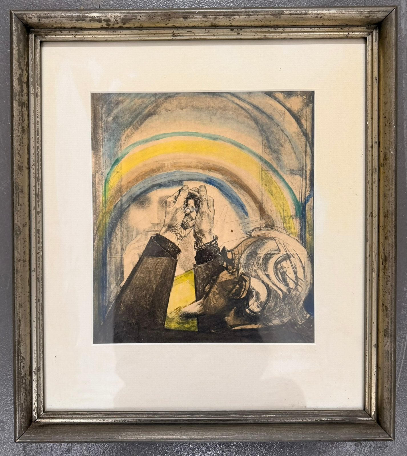 Jan Toorop 1858-1928 / Originele Lithografie -Het Gebed 1927, Gesigneerd in de plaat, Portret en Figuren, Ophalen of Verzenden