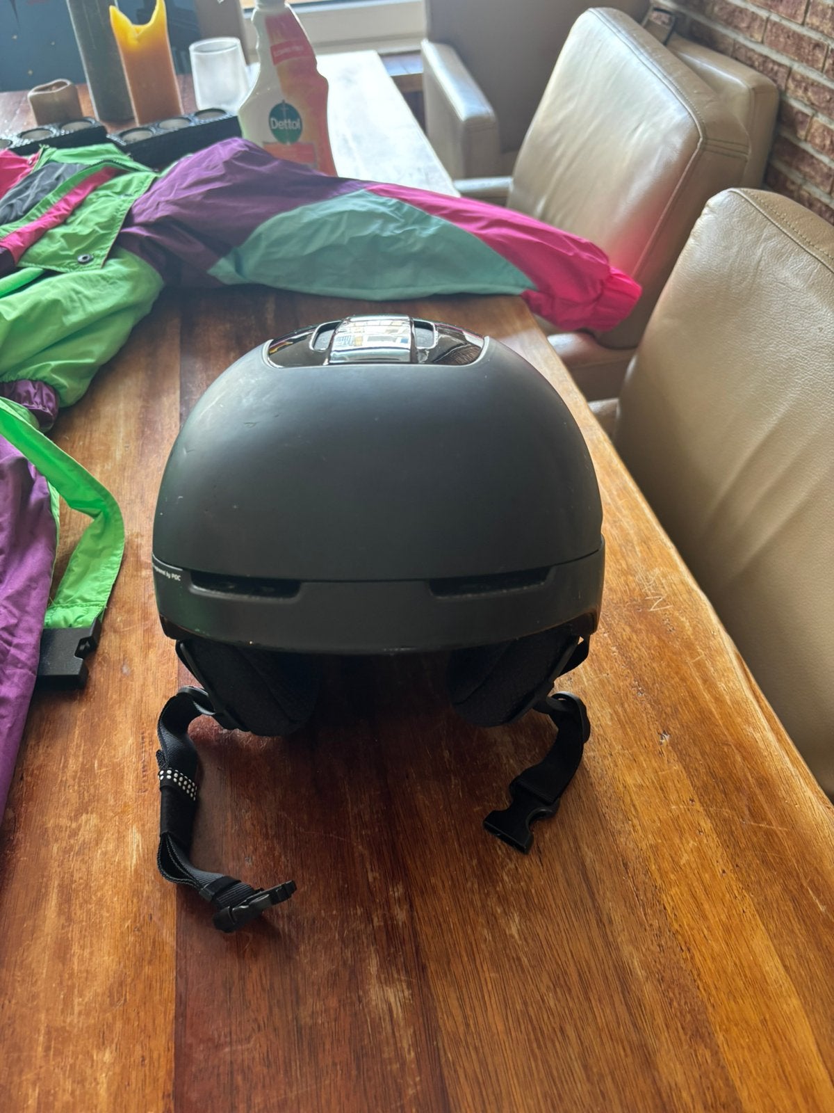 POC Obex SPIN ski helm - Uranium Black, Ophalen, Zo goed als nieuw