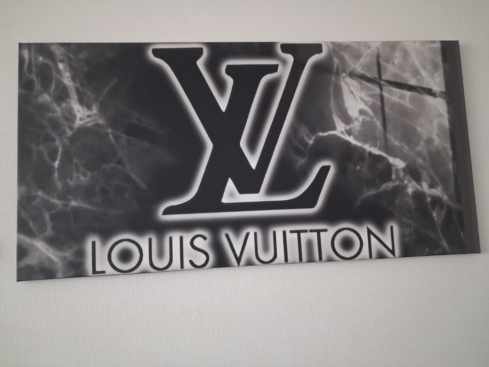 Louis Vuitton Canvas Schilderij 120x60 cm, Huis en Inrichting, 50 – 75, Ophalen of Verzenden, Zo goed als nieuw, Schilderij