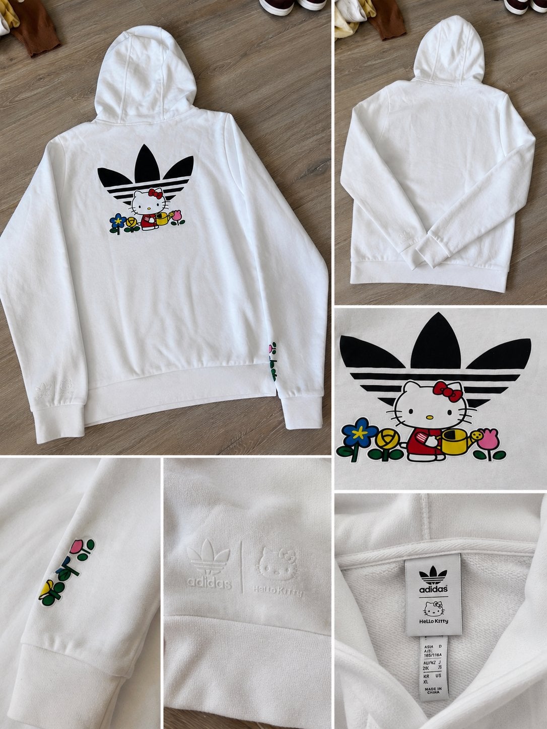Addidas/Hellokitty trui, Kleding | Heren, Ophalen of Verzenden, Zo goed als nieuw, Overige maten, Blauw