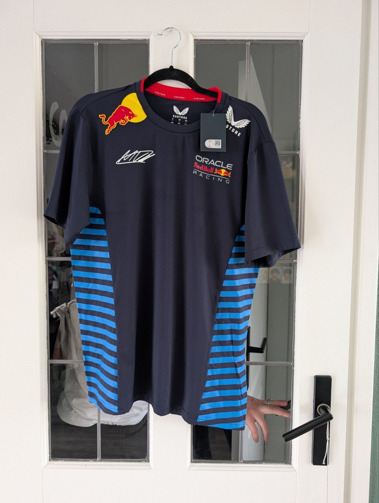 Castore Red Bull Racing Verstappen F1 T-shirt Maat L, Maat 52/54 (L), Nieuw, Ophalen of Verzenden, Blauw